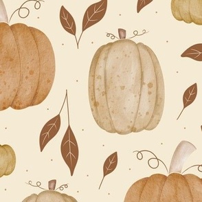 Fall Pumpkins (12x12)