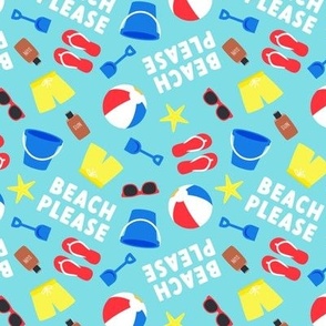 Beach Please! - Beach gear - blue/red - LAD22