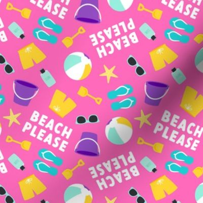 Beach Please! - Beach gear - hot pink - LAD22