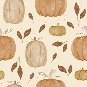 Fall Pumpkins (8x8)