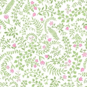 Veronica Spring Green and Pink