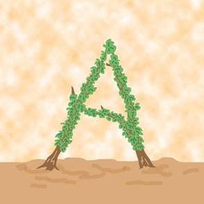 Topiary Alphabet A