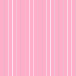 White Pinstripe on Pink