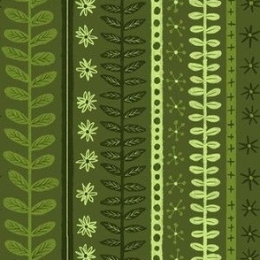 green leafy stripes