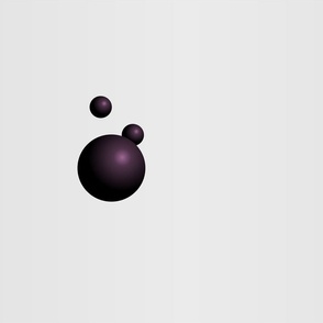 Minimalism Spheres Wide, Black-Violet