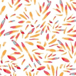 Confetti sprinkles in orange-red