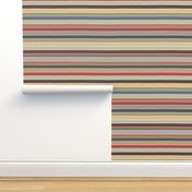 earthy stripes - autumn landscape stripes - stripes fabric