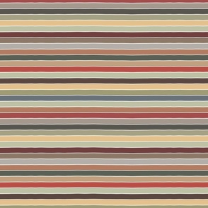 earthy stripes - autumn landscape stripes - stripes fabric