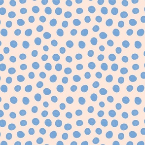 Painterly Dots - Blue