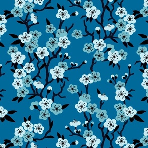 Cherry Blossom - Blue, Cobalt  