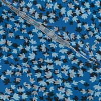 Ditsy Leaf Floral - Ultramarine, Blue