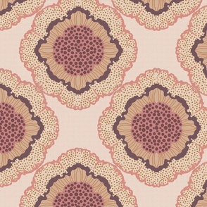 Fancy Floral - Pink, Large Scale