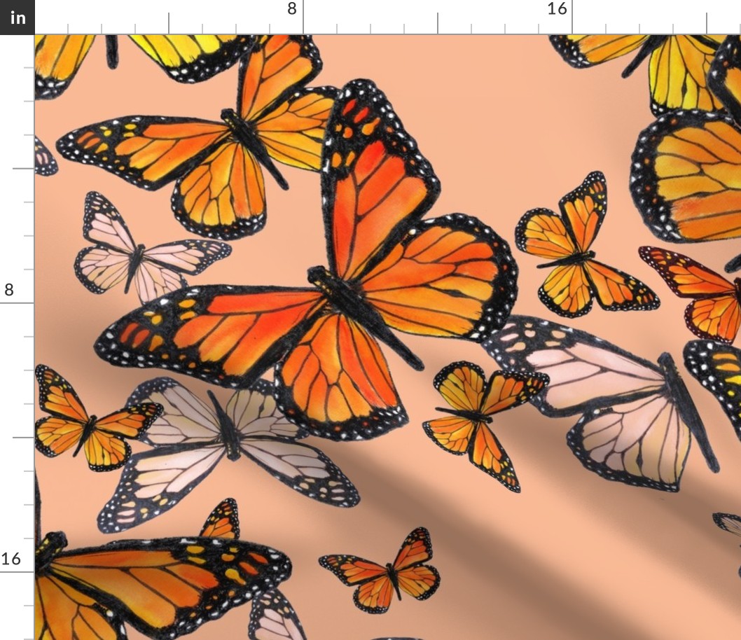 Jumbo-Scattered Monarch Migration-tan 