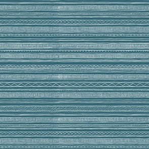 mud cloth stripes - blue - small