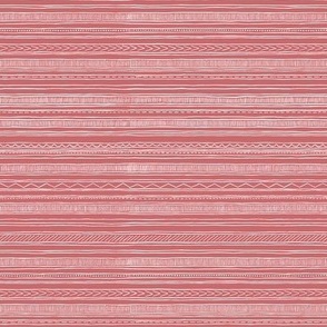 mud cloth stripes - coral - small