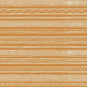 mud cloth stripes - orange - large