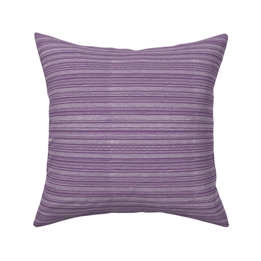 mud cloth stripes - purple - small