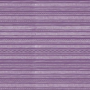 mud cloth stripes - purple - small