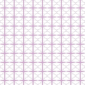 Lilac Pink and White Geometric