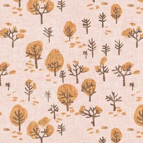 Fall Forest (salmon pink) MED 