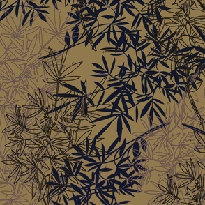 Oriental Forest Muted-Gold