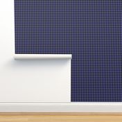 periwinkle and black gingham, 1/4" squares 