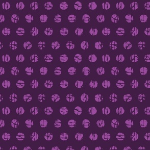 broken dots purple 12in