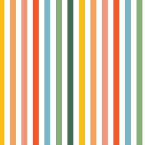 Vertical Rainbow Stripes - M
