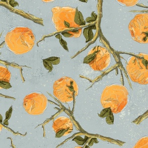 lemons on PALE BLUE