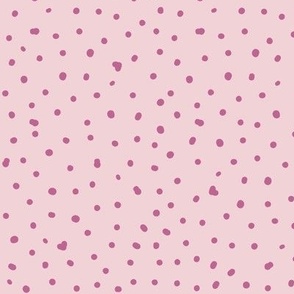 Ditsy Dots - Cotton Candy and Peony Pink - medium scale