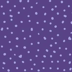 Ditsy Dots - Grape and Lilac Purple - large scale
