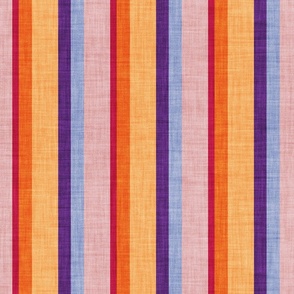 Normal scale // Groovy vertical stripes // blush pink cardinal red orange and violet retro stripes 