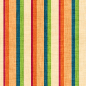 Normal scale // Groovy vertical stripes // blue lagoon limerick green orange and cardinal red retro stripes 
