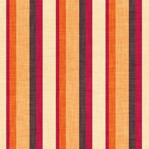 Small scale // Groovy vertical stripes // jon brown orange and cardinal red retro stripes 