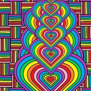 Heart Braid Rainbow Weave