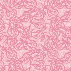 monochrome pink foliage by rysunki_malunki
