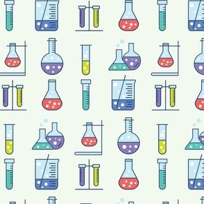 Science Chemistry Test Tubes Beakers Flasks