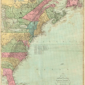Map of North America, 1777