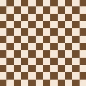 Checks in Chocolate Cream-1x1