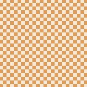 Checks in Pumpkin Cream-.5x.5