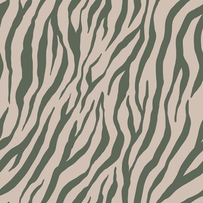 Animal print, zebra, bohemian, dusty green