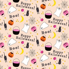 10 Cute Halloween Wallpaper Ideas for Phone & iPhone : Light Pink