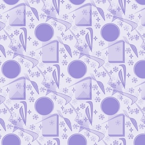 1532-M Purple Retro Design