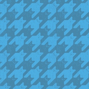 catstooth houndstooth in teal blue