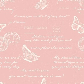 large_Love_Letters_Blush_post_card_pink