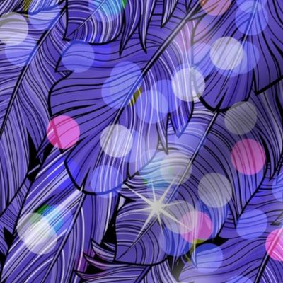 Glam Feather Boa Periwinkle Blue Small- Disco Revival Party- Fluffy Feathers- Elton John- Harry Styles- Carnival- Mardi Gras Celebration- Luxurious Monochrome Wallpaper