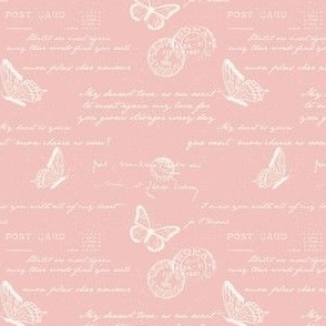 small_Love_Letters_Blush_post_card_pink