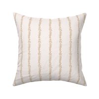 Botanical stripes - leafy stripes - neutral colors - small scale