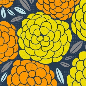 Cheerful Marigolds - Large