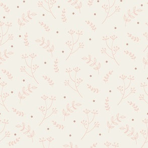 Dainty branches light pink